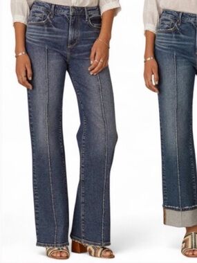 Driftwood Stacy Vintage Wash Pintuck Jeans.